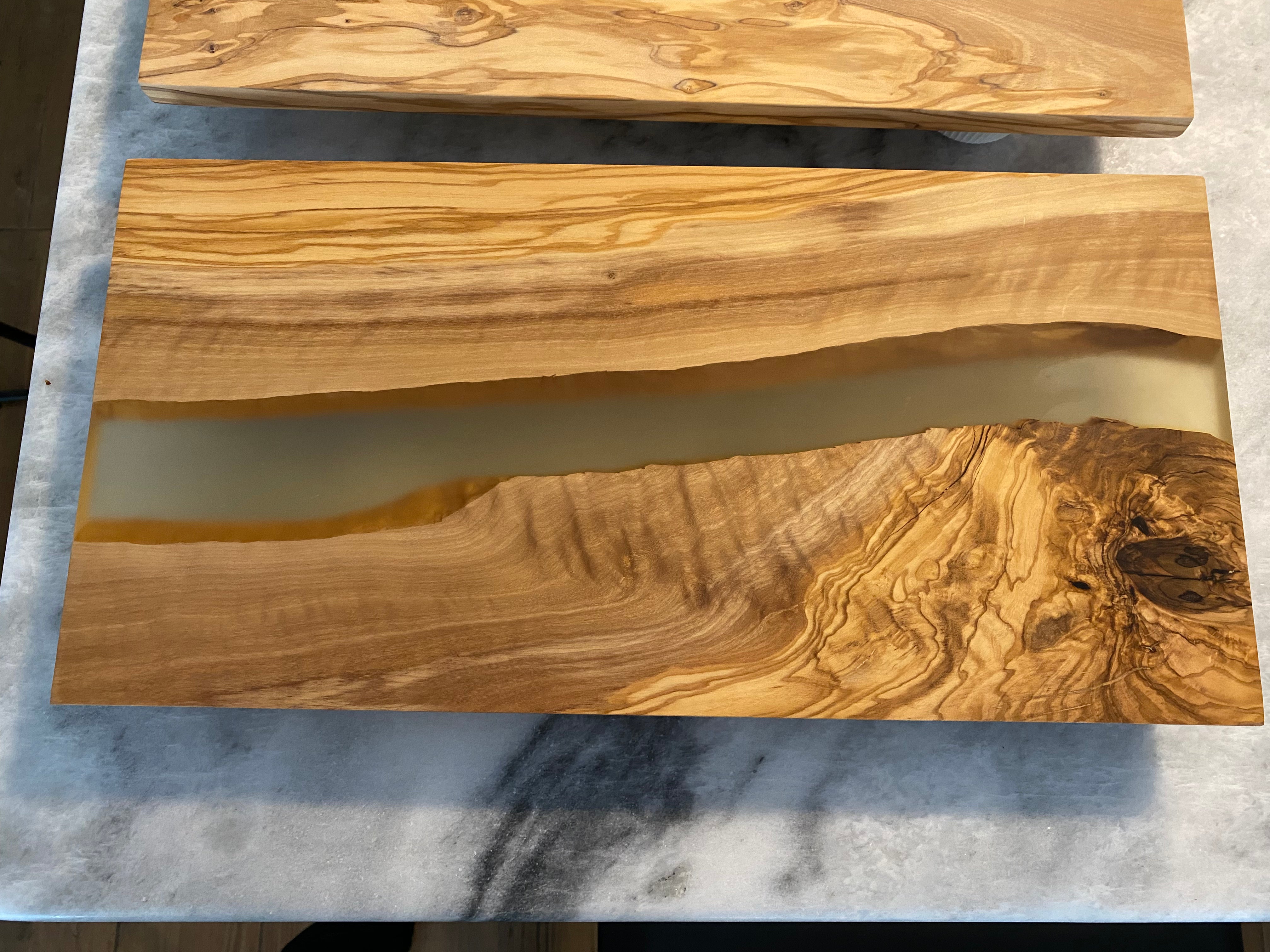 Olivewood with Resin Boards