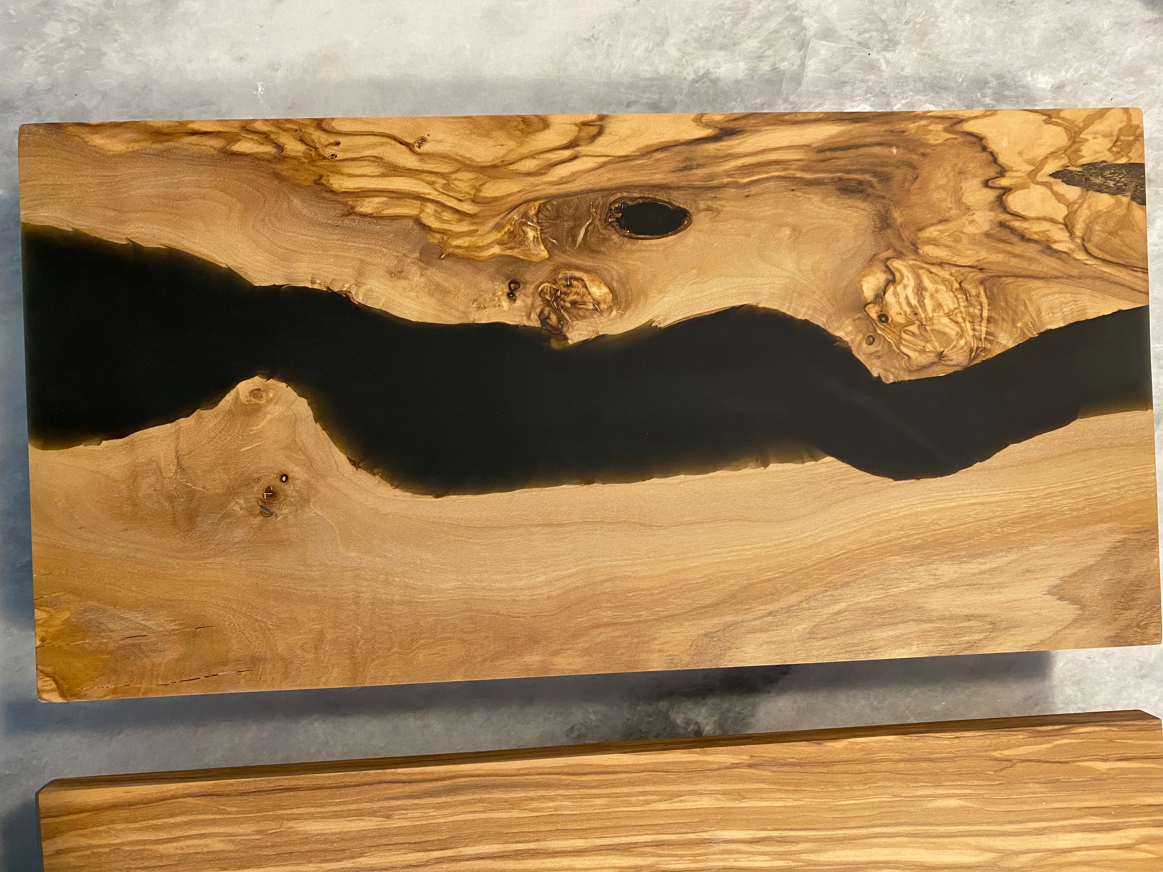 Olivewood with Resin Boards