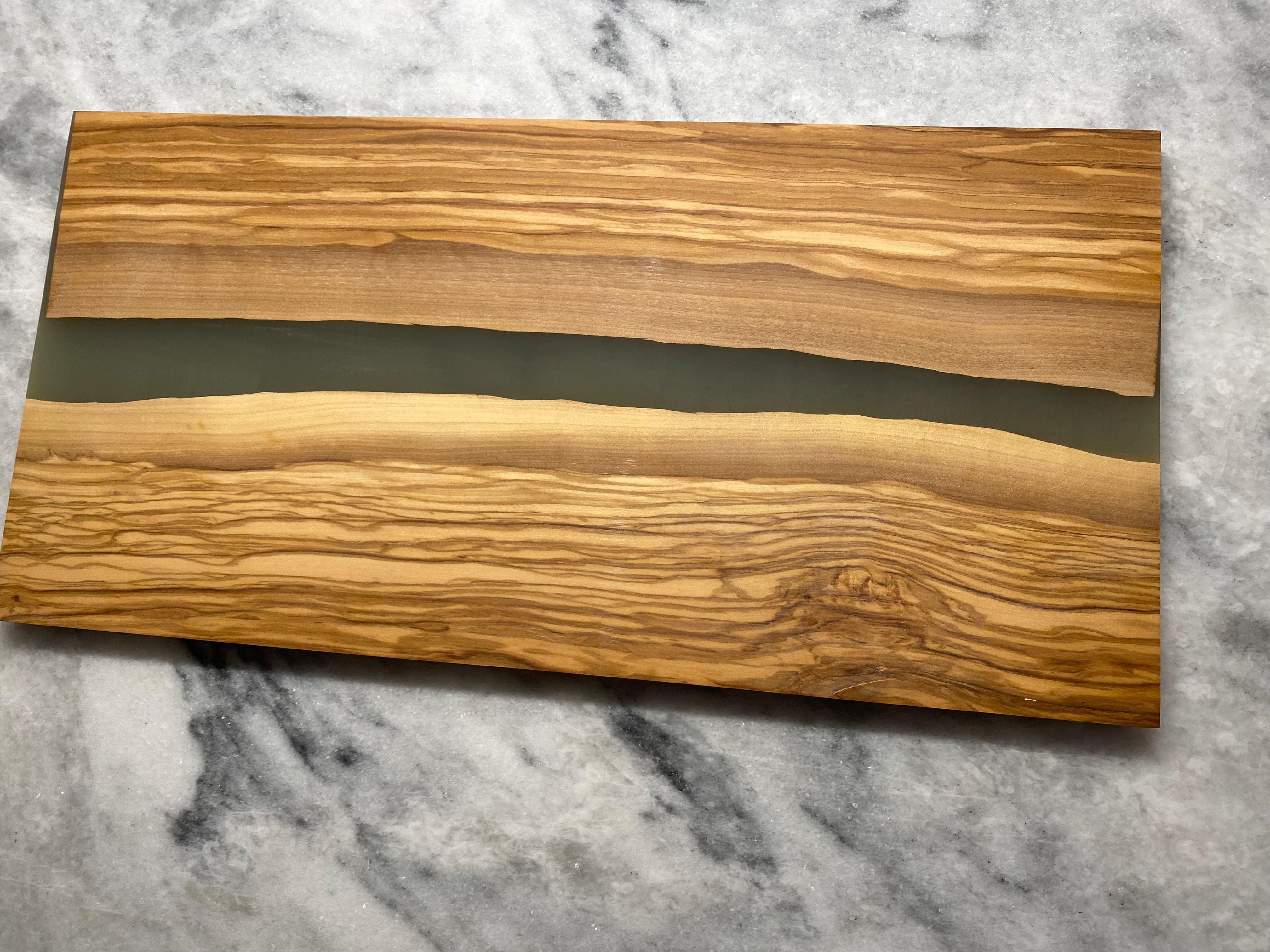 Olivewood with Resin Boards