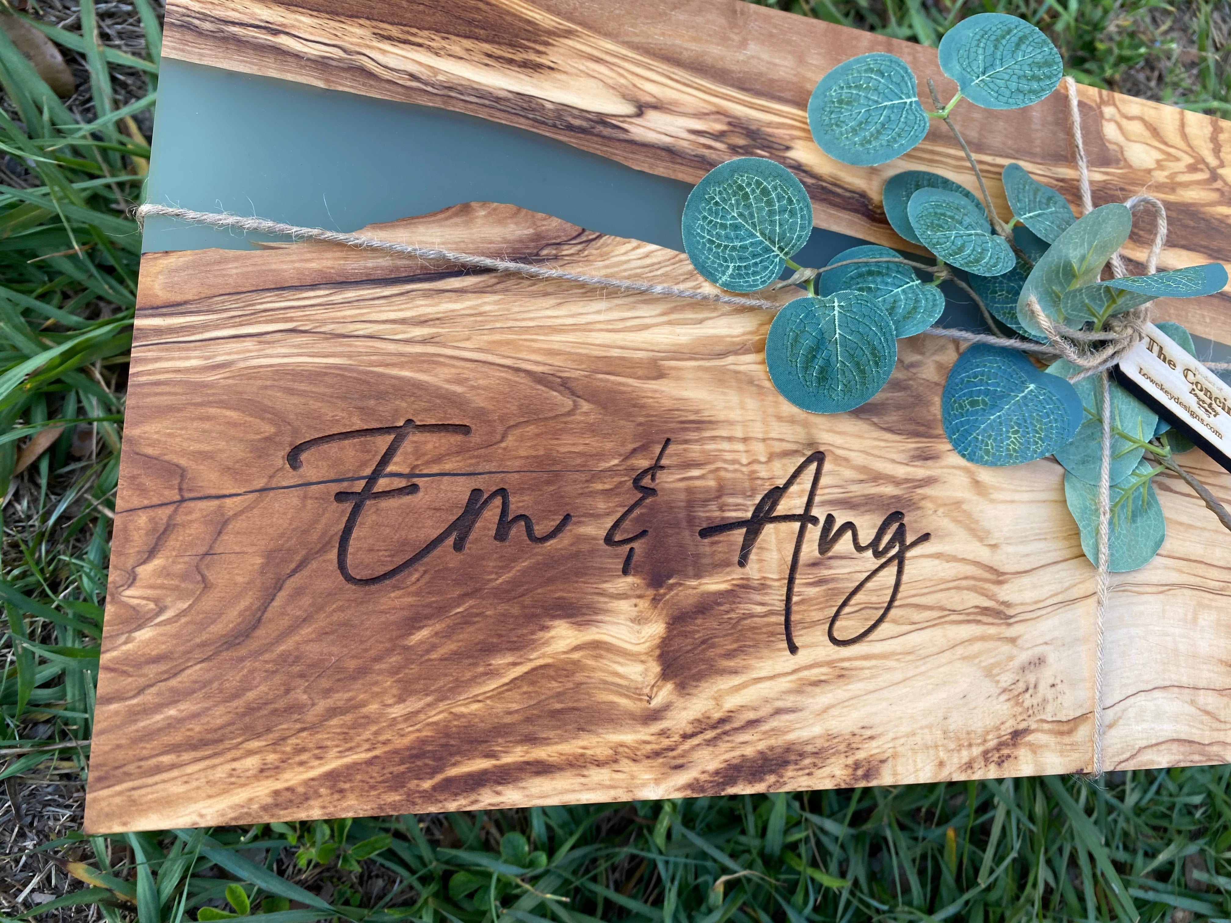 Olivewood with Resin Boards