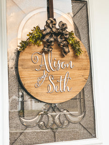 Personalized Magnolia Wreath