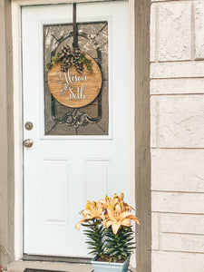 Personalized Magnolia Wreath