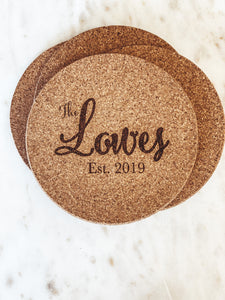 Engraved Coaster Set