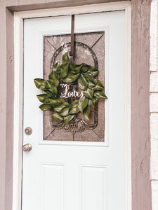 Personalized Magnolia Wreath